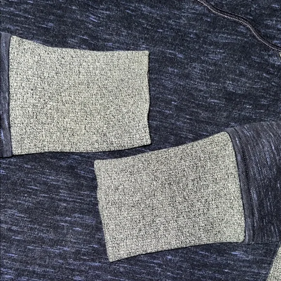 lululemon athletica Scuba Full-Zip Hoodie Black and Heathered Medium Grey Size 8 - Picture 11 of 12